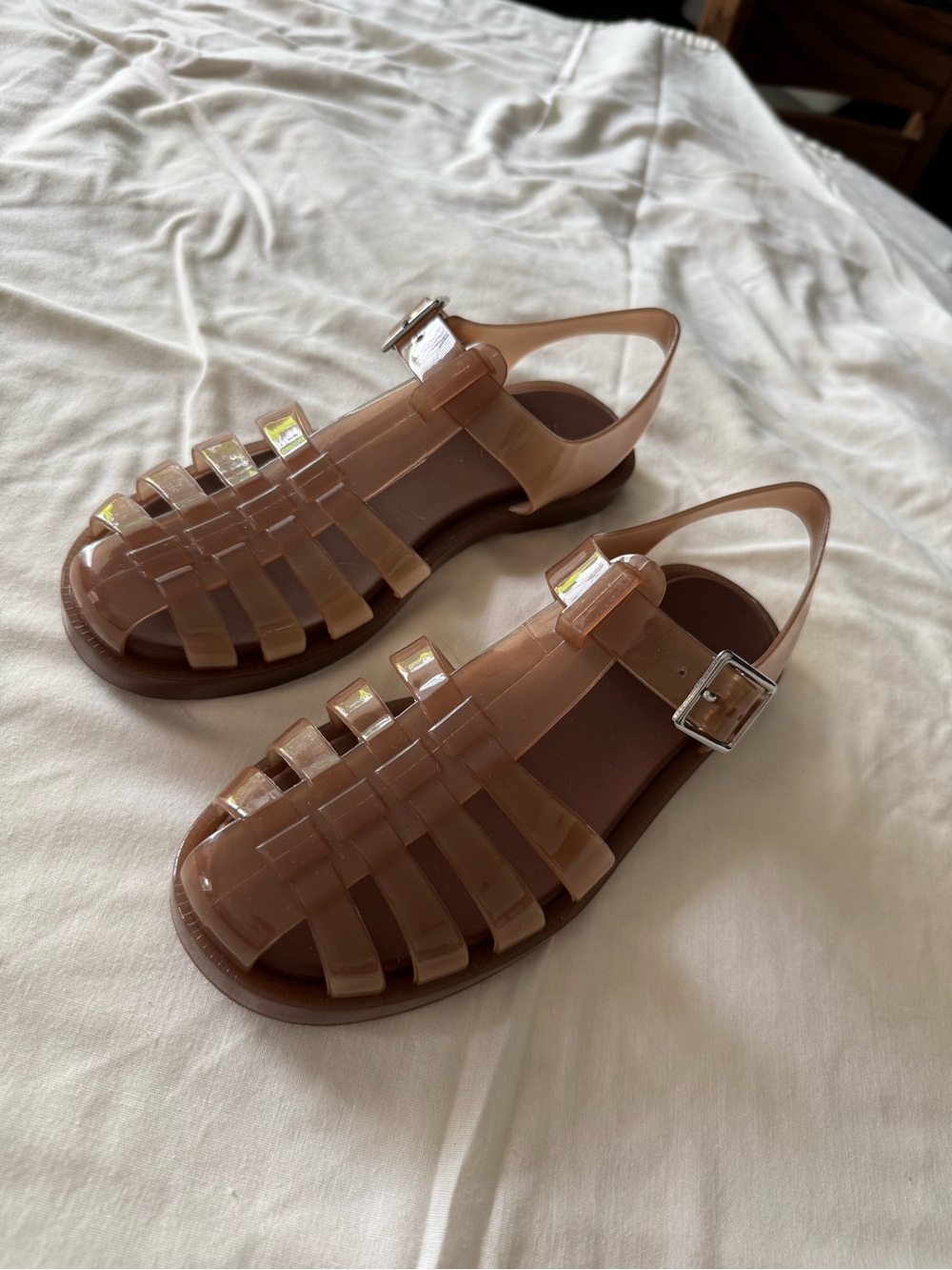 Women’s J.Crew Jelly Fisherman Sandals - Nude Brown